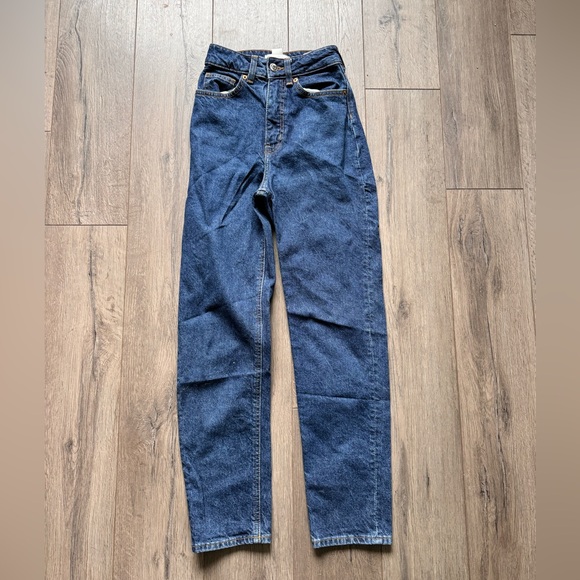 Blue Mom Jeans (Extra High Waist) - Picture 1 of 3